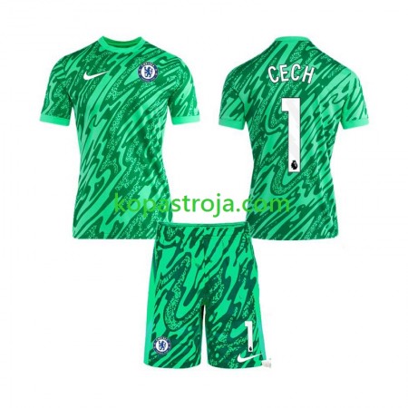Billiga Fotbollströjor Chelsea CECH 1 Målvakt Barn Tredje tröja 2024/25 Kortärmad